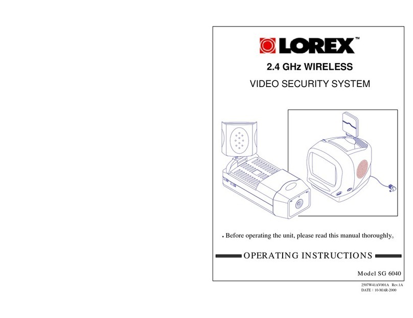 Lorex SG 6040 operating instructions