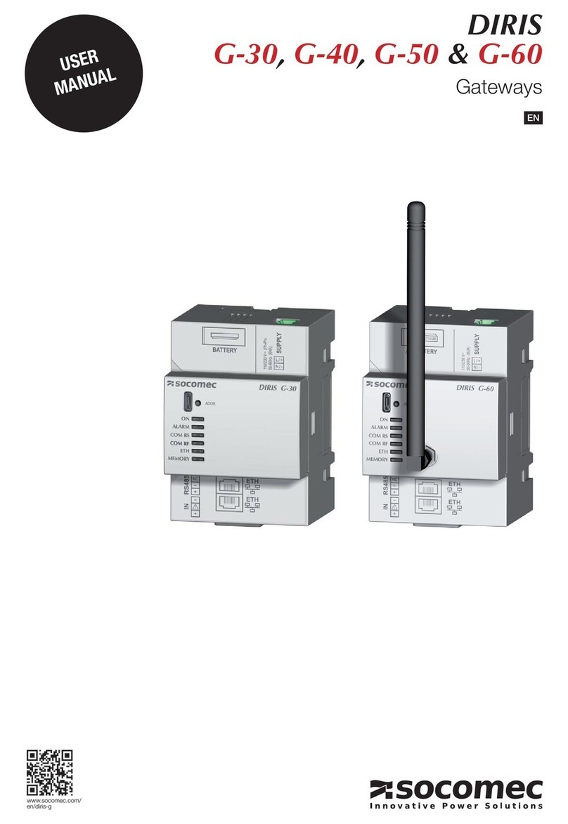 socomec DIRIS G-30 user manual