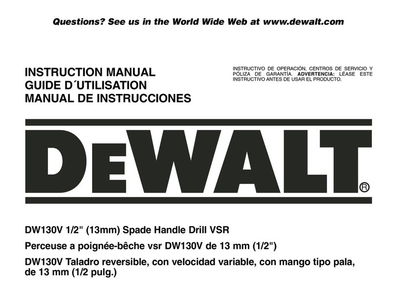 DeWalt DW130V User manual DeWalt DW130V User manual