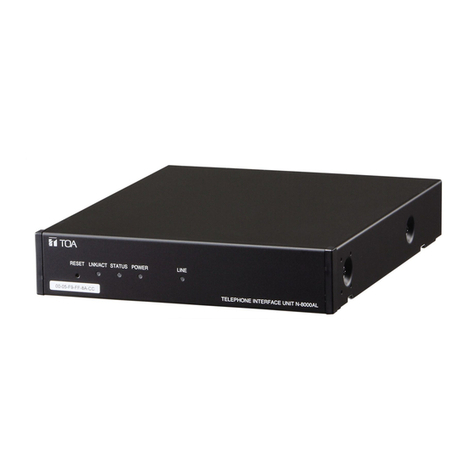 Toa N-8000AL installation manual