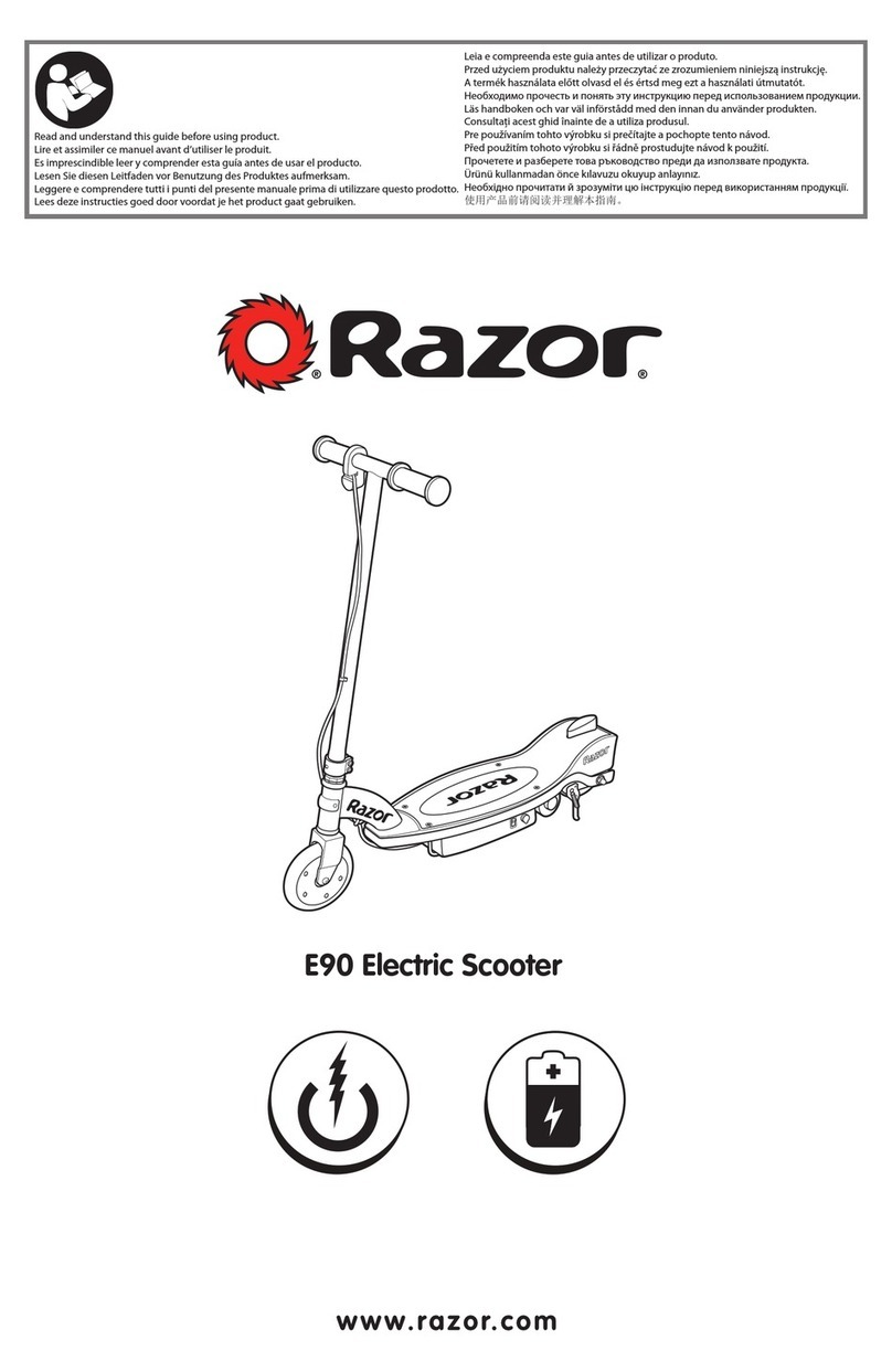 Razor E90 Series User manual