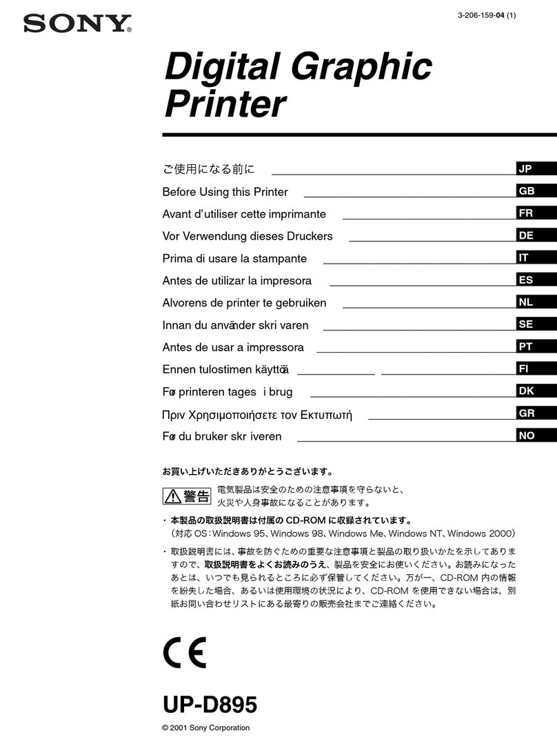 Sony UP-D895 Guide