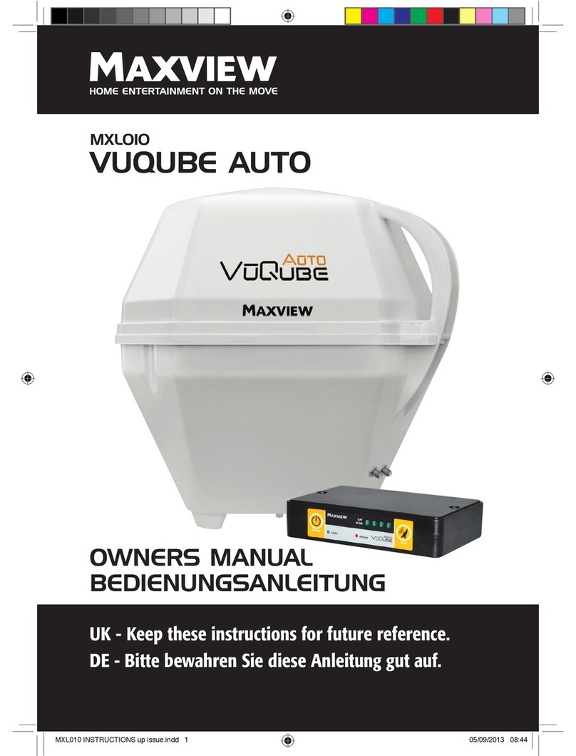 Maxview MXL010 VUQUBE AUTO owner's manual Maxview MXL010 VUQUBE AUTO owner's manual