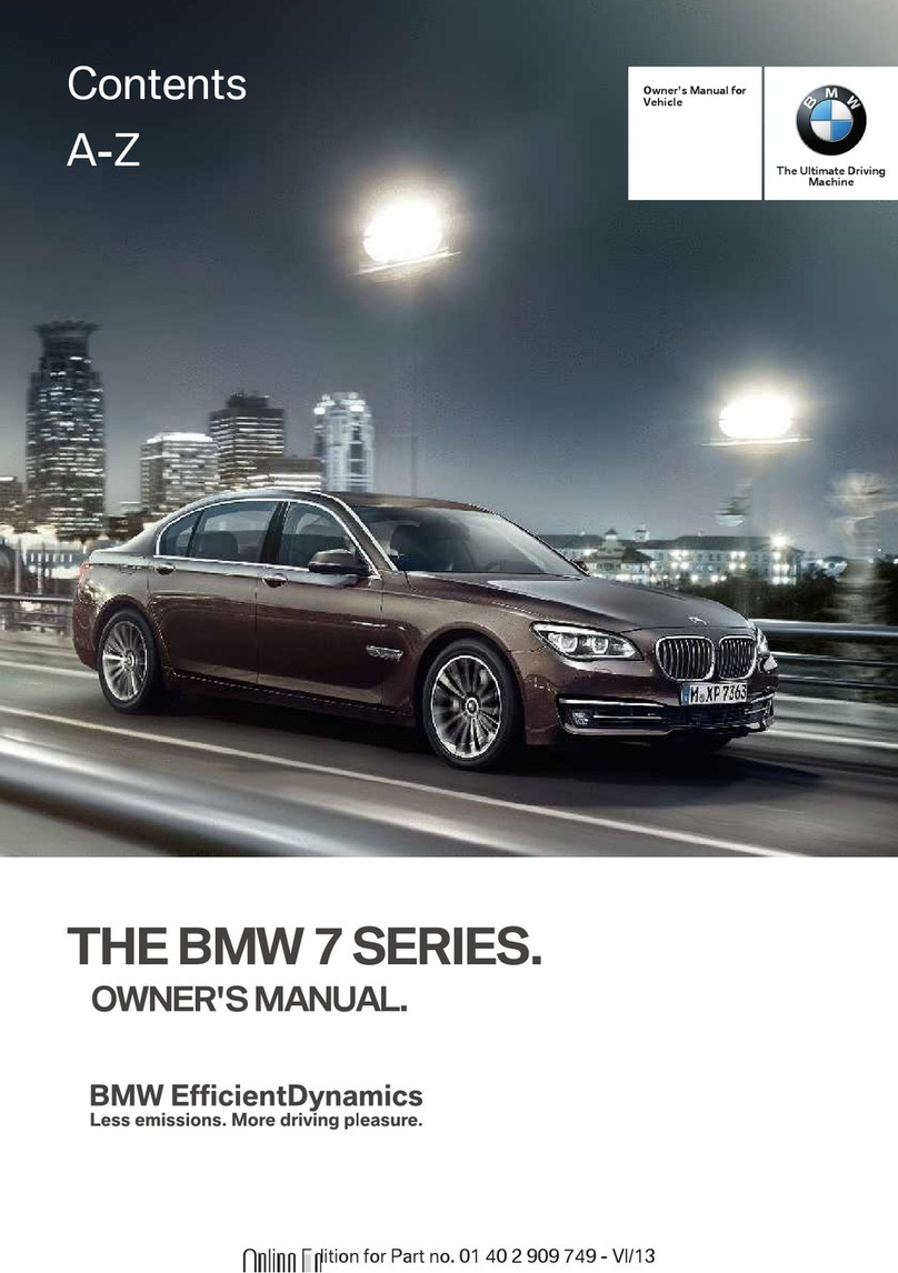 BMW 7 Series owner's manual