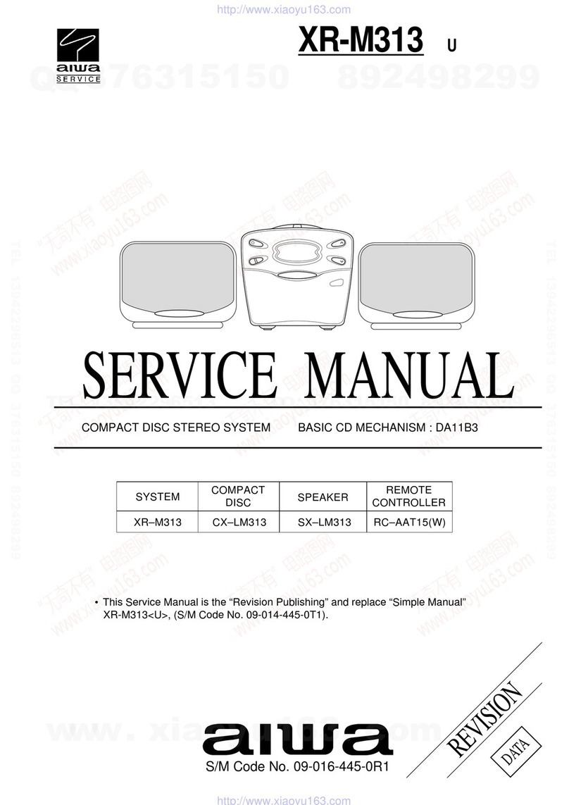 Aiwa XR-M313 User manual