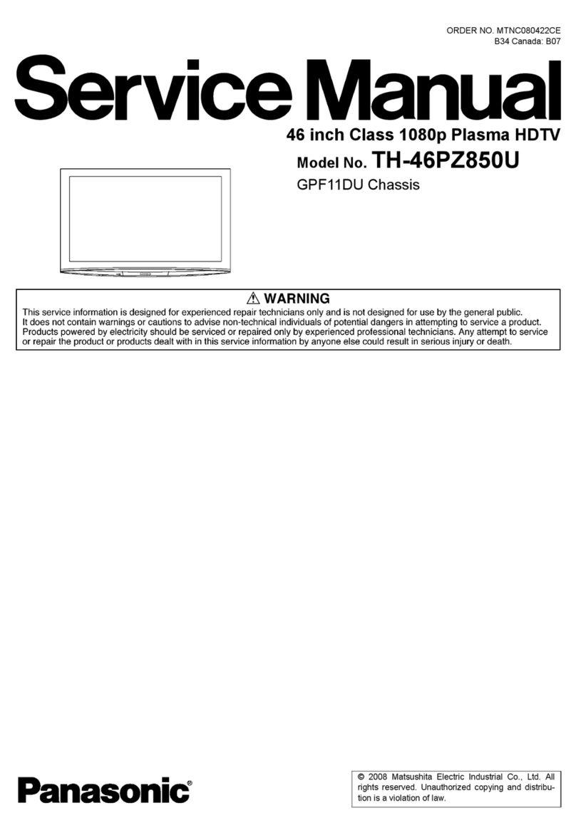 Panasonic TH-46PZ850U User manual