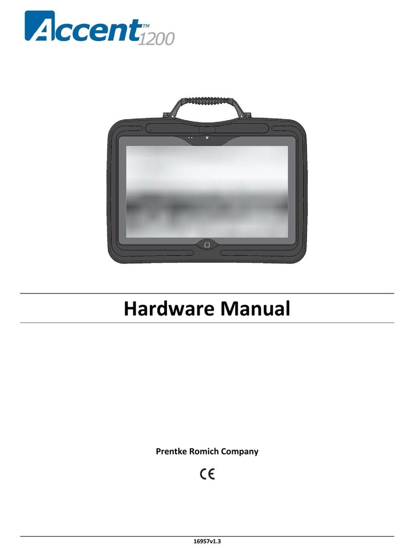 Prentke Romich Company Accent 1200 Hardware manual