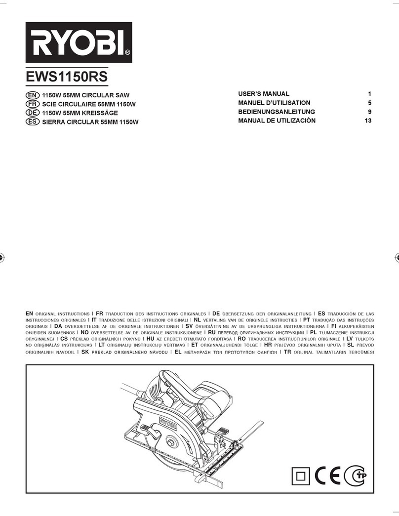 Ryobi EWS1150RS user manual