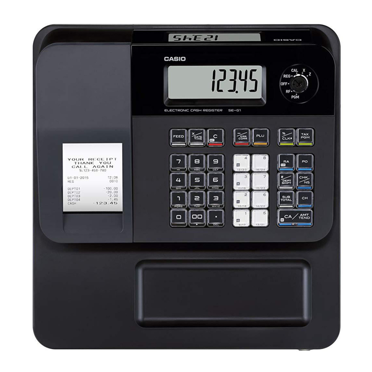 Casio SE-G1 User manual