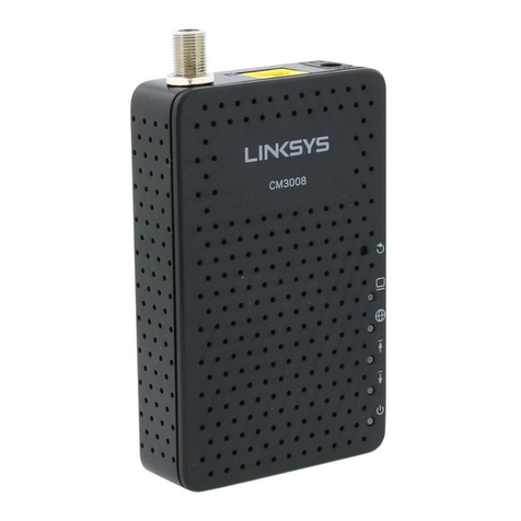 Linksys CM3008 quick start guide
