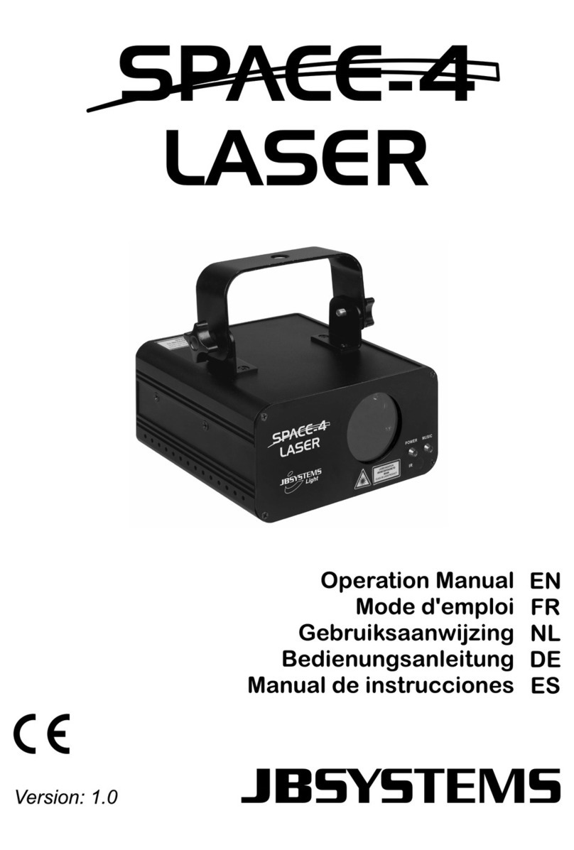 JB Systems Space-4 Laser User manual