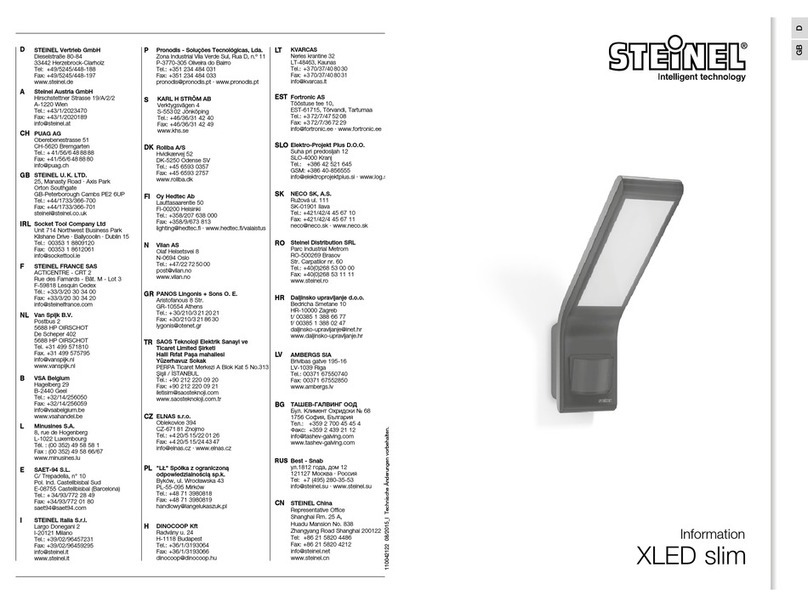 STEINEL XLED slim Information