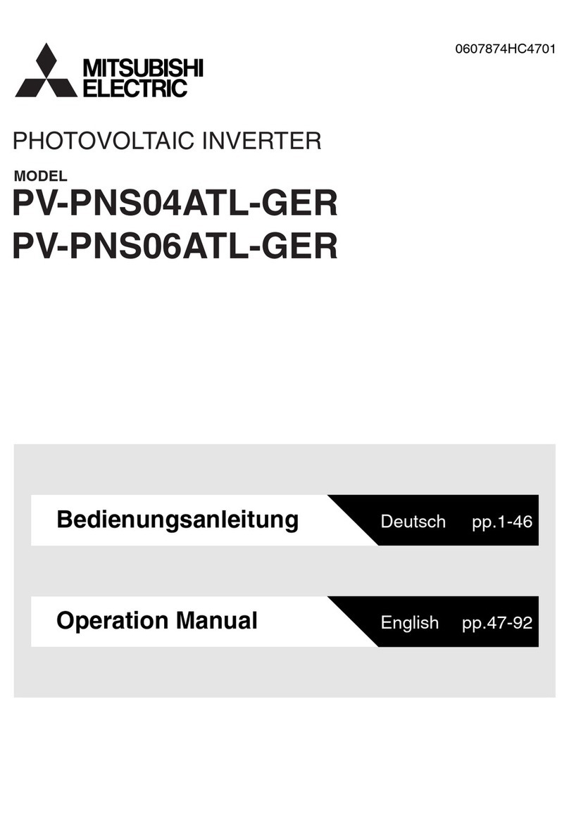 Mitsubishi Electric PV-PNS04ATL-GER Operation manual