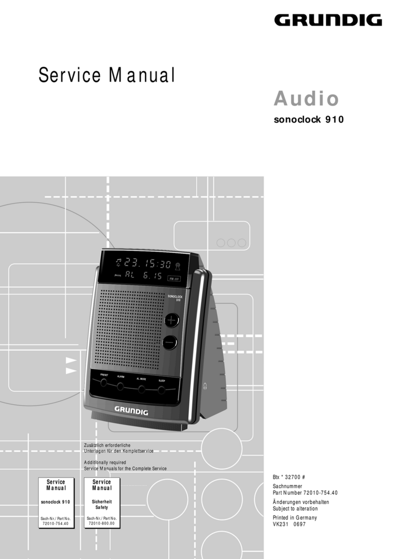 Grundig Sonoclock 910 Building instructions