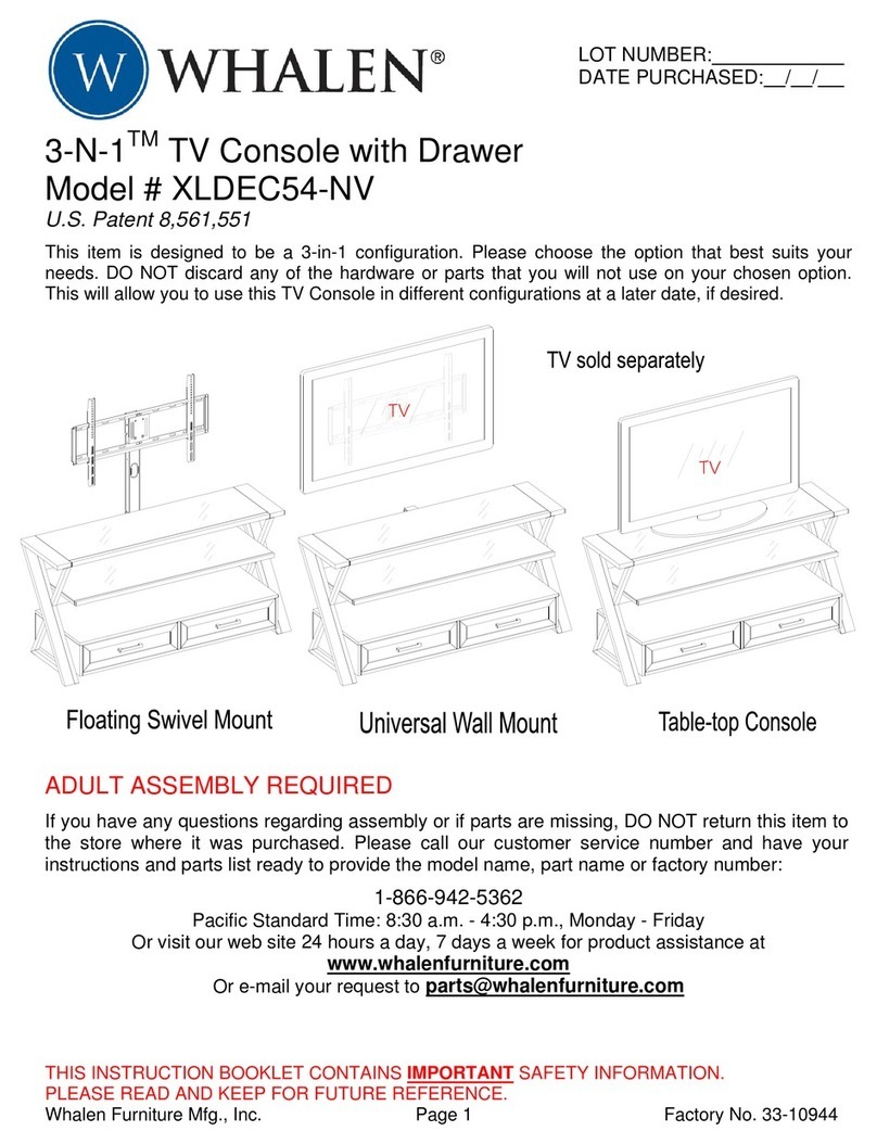 Whalen XLDEC54-NV User manual