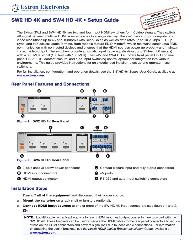 Extron electronics SW4 ARxi User manual
