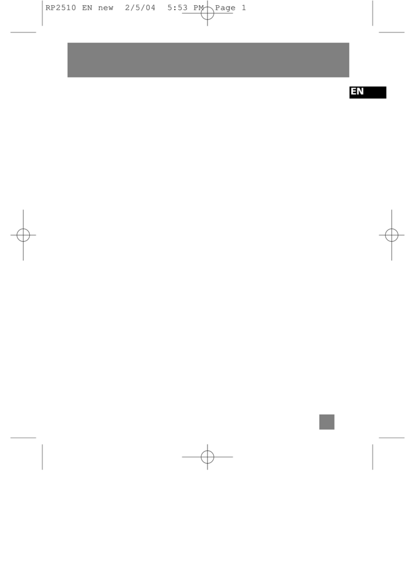 RCA RP2510 User manual