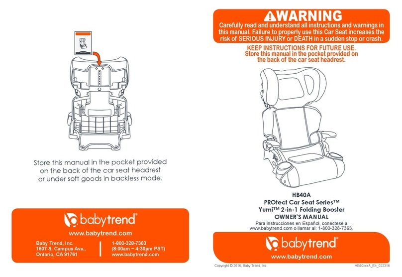 Baby Trend HB40A User manual