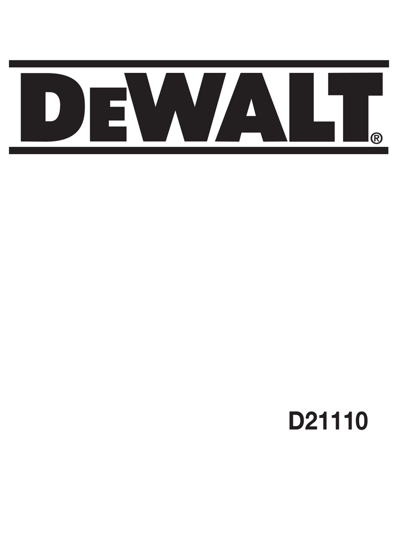 DeWalt D21110 User manual
