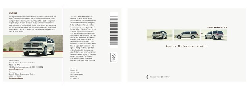 Lincoln NAVIGATOR User manual