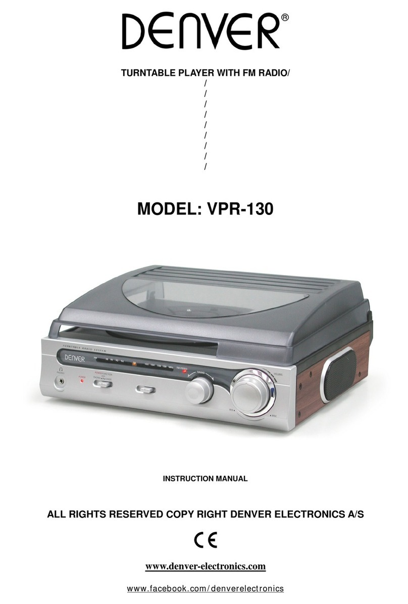 Denver VPR-130 instruction manual