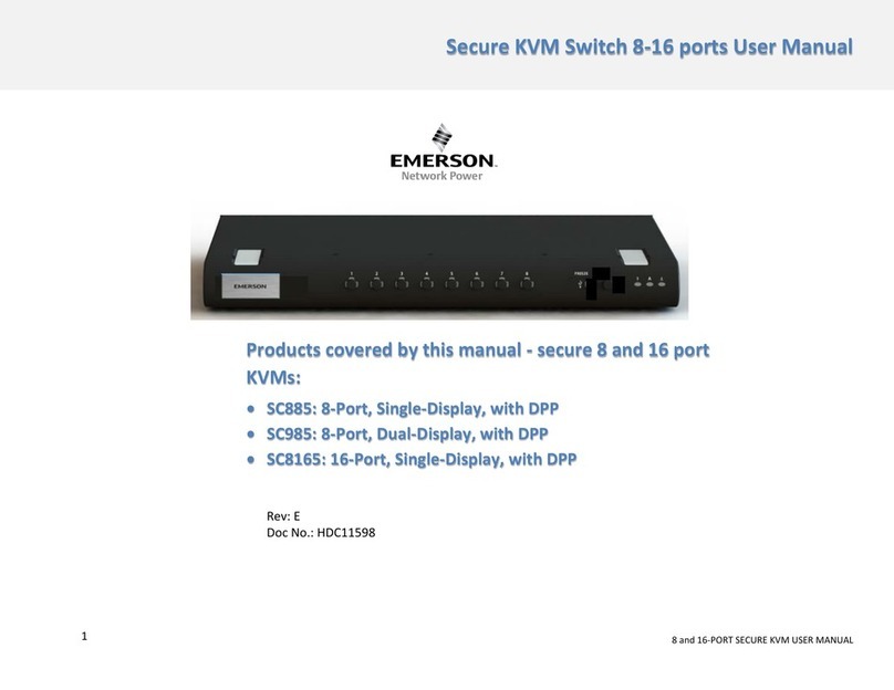 Emerson SC885 User manual Emerson SC885 User manual