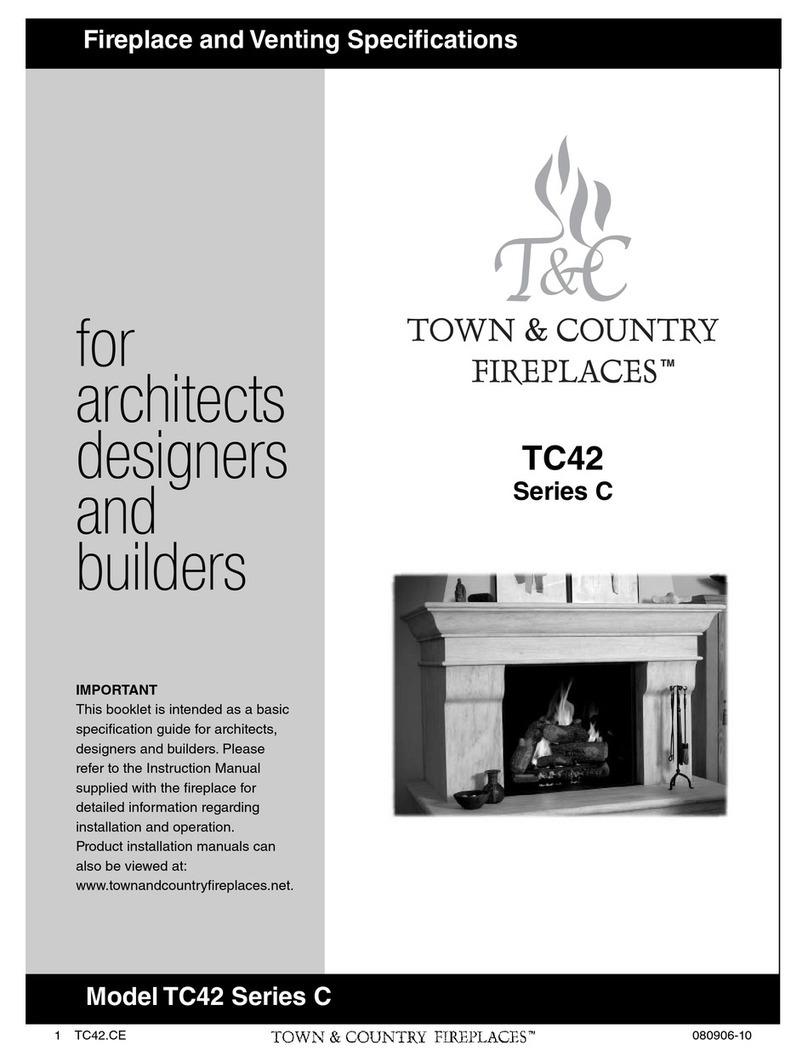 Town & Country Fireplaces Model TC42SeriesC manual Town & Country Fireplaces Model TC42SeriesC manual