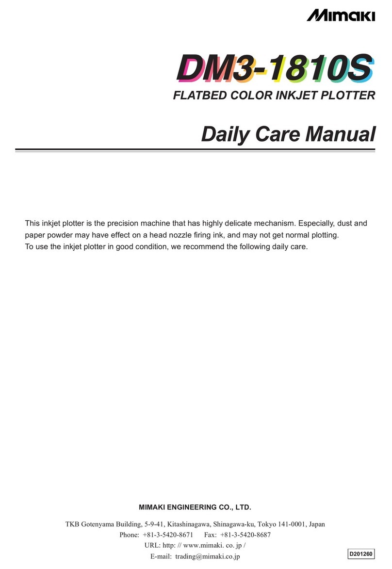 MIMAKI DM3-1810S Daily care manual