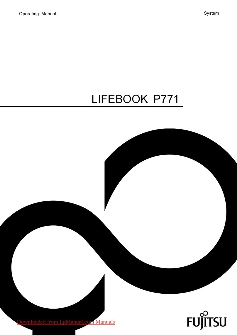 Fujitsu Lifebook P771 User manual