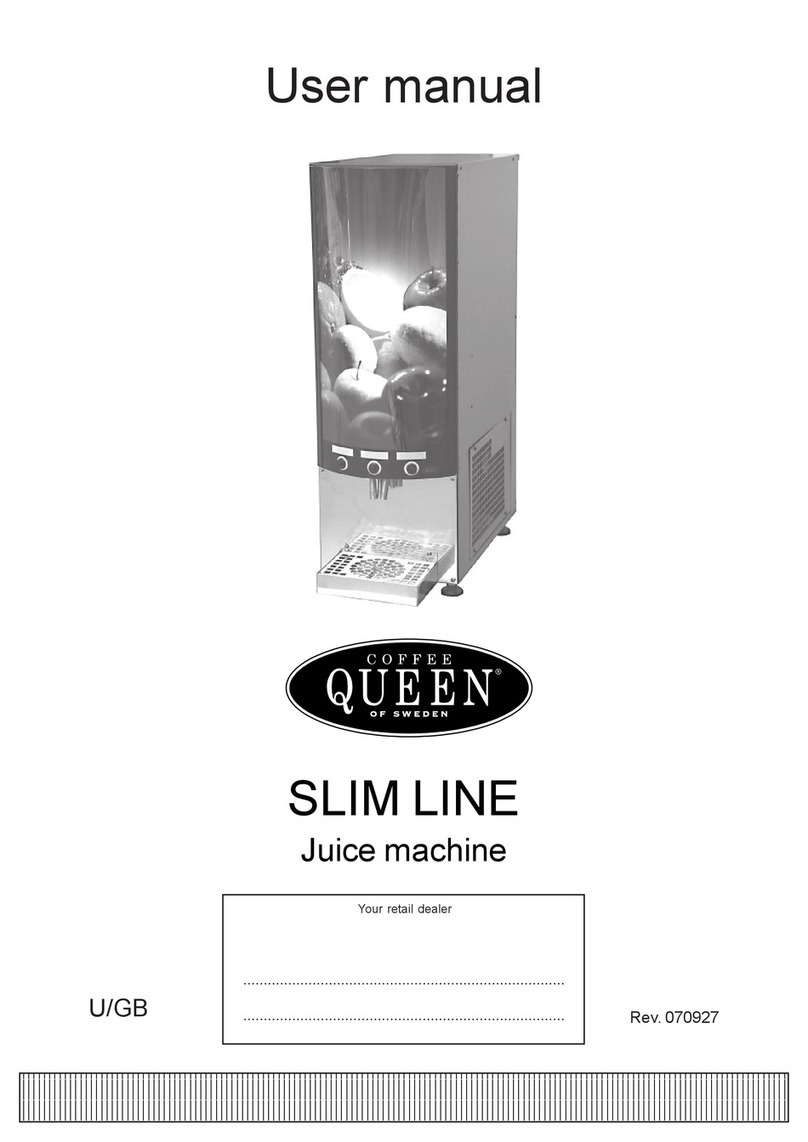 Coffee Queen SLIM LINE User manual