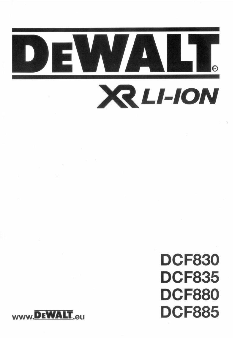 DeWalt DCF830 User manual