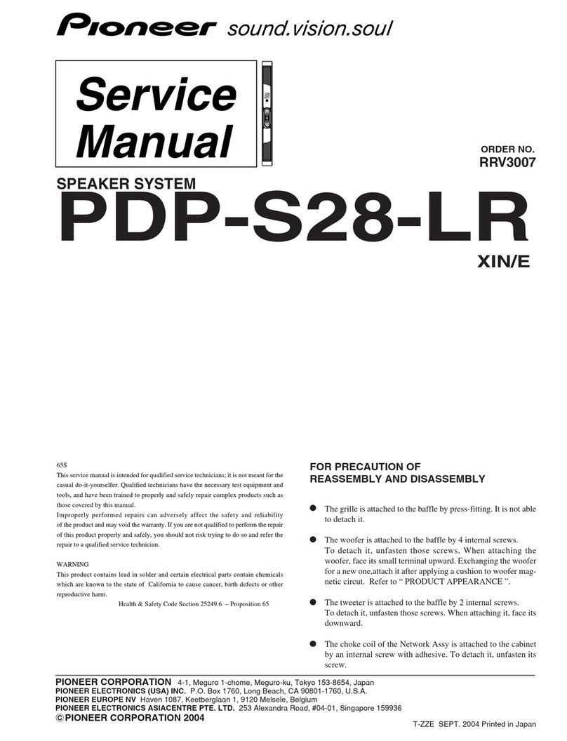 Pioneer PDP-S28-LR Service manual