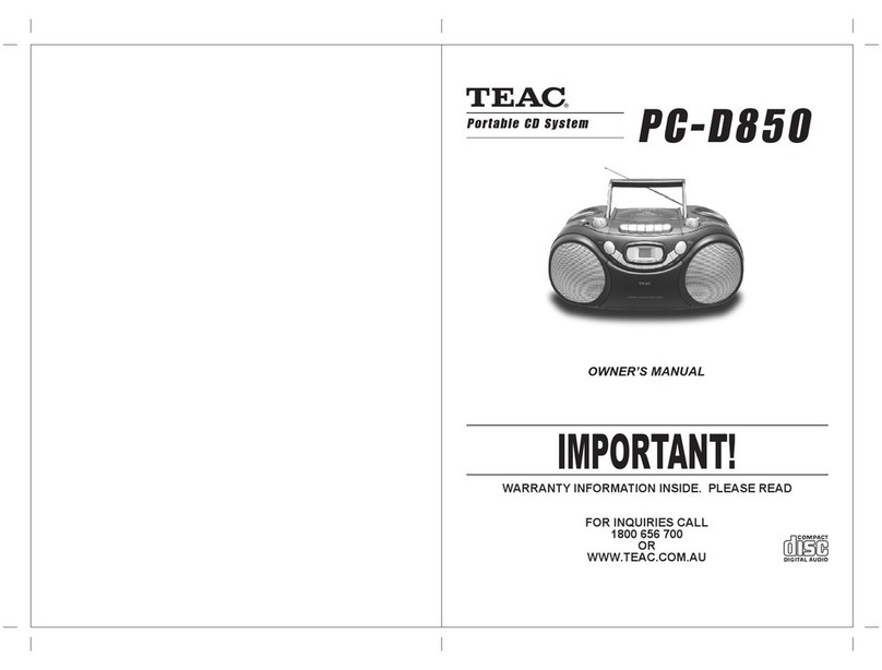 Teac PC-D850 User manual