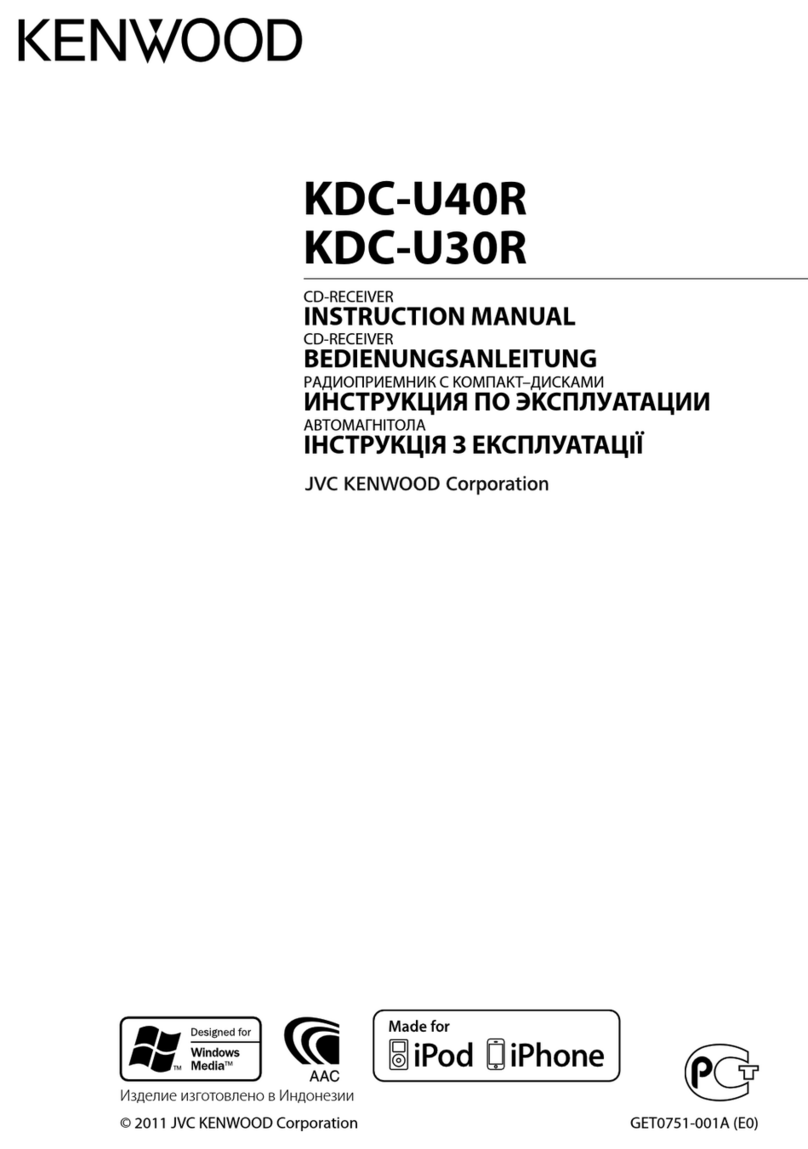 Kenwood KDC-U40R instruction manual