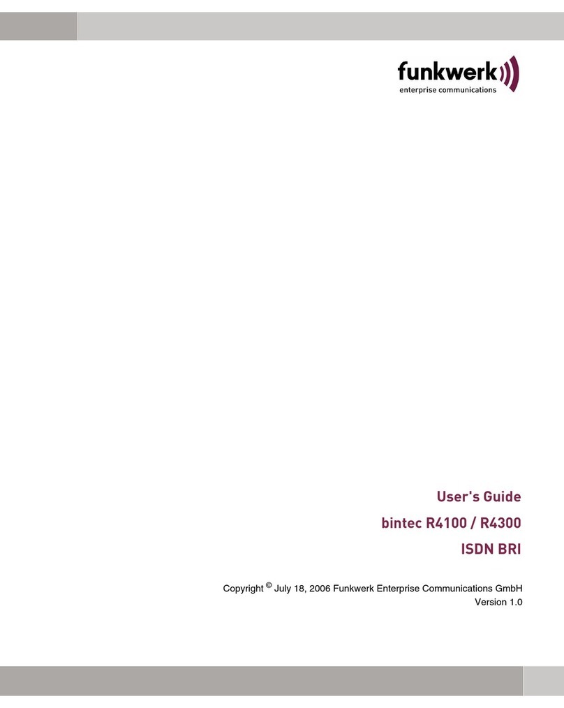 Funkwerk bintec R4100 user guide