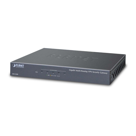 Planet MH-2300 User manual Planet MH-2300 User manual