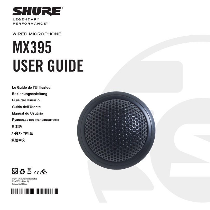 Shure Microflex MX395 user guide