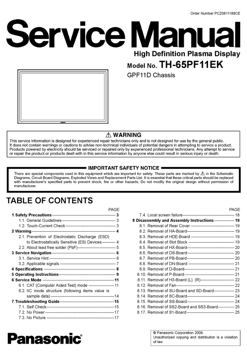 Panasonic TH-65PF11EK User manual
