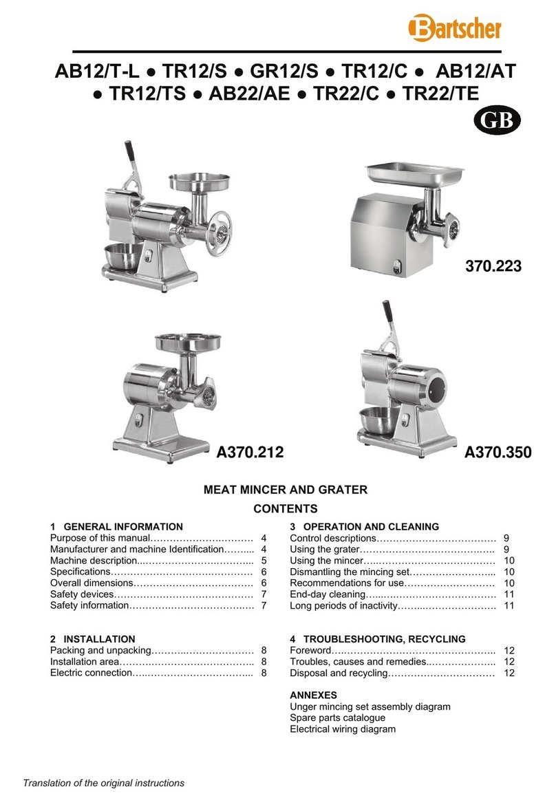 Bartscher AB12/T-L User manual