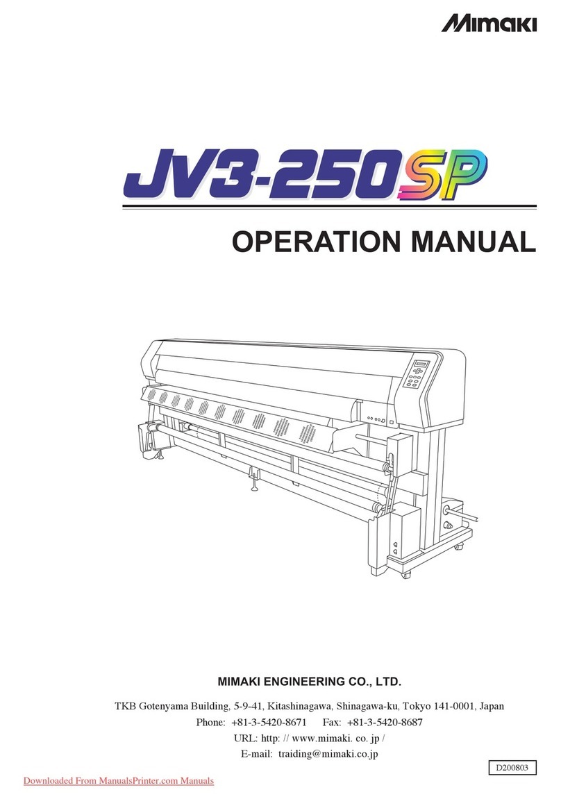 MIMAKI JV3-250 SP Operation manual