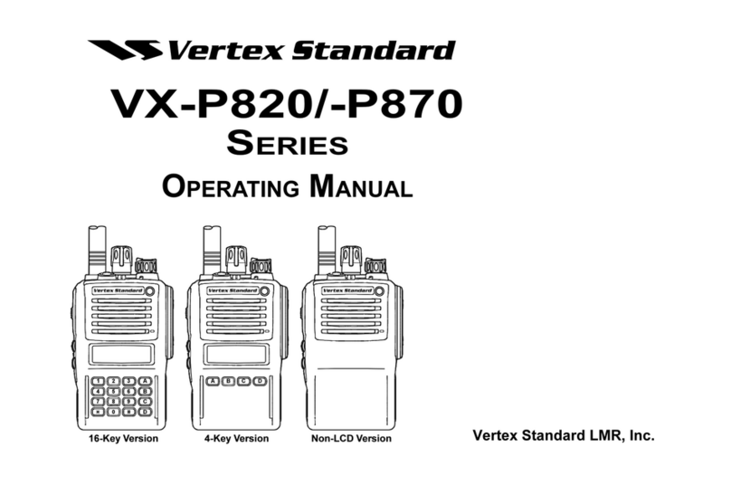 Vertex VX-P820 SERIES operating manual