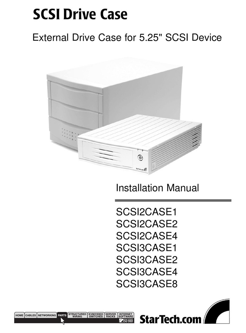 StarTech.com SCSI2CASE1 installation manual