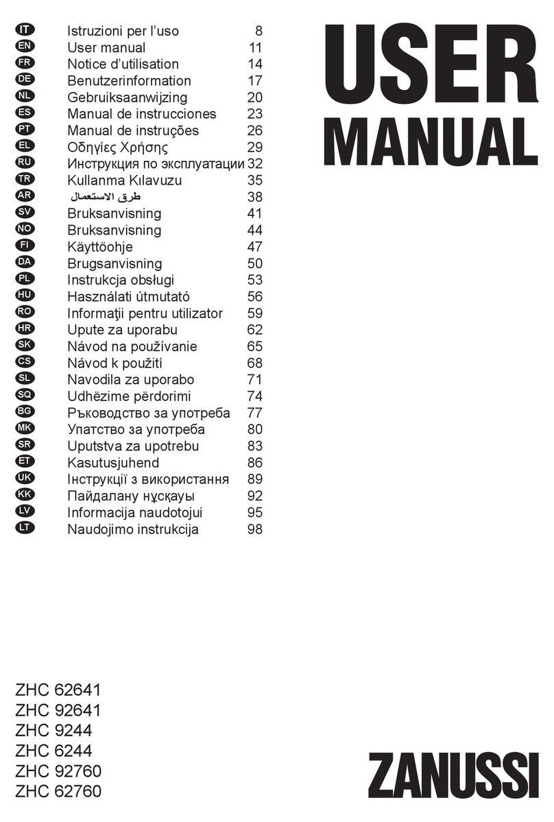 Zanussi ZHC 62641 User manual