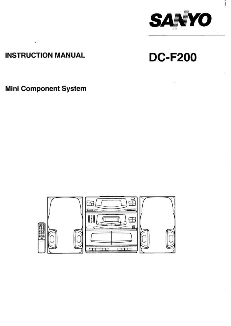 Sanyo DC F200 instruction manual