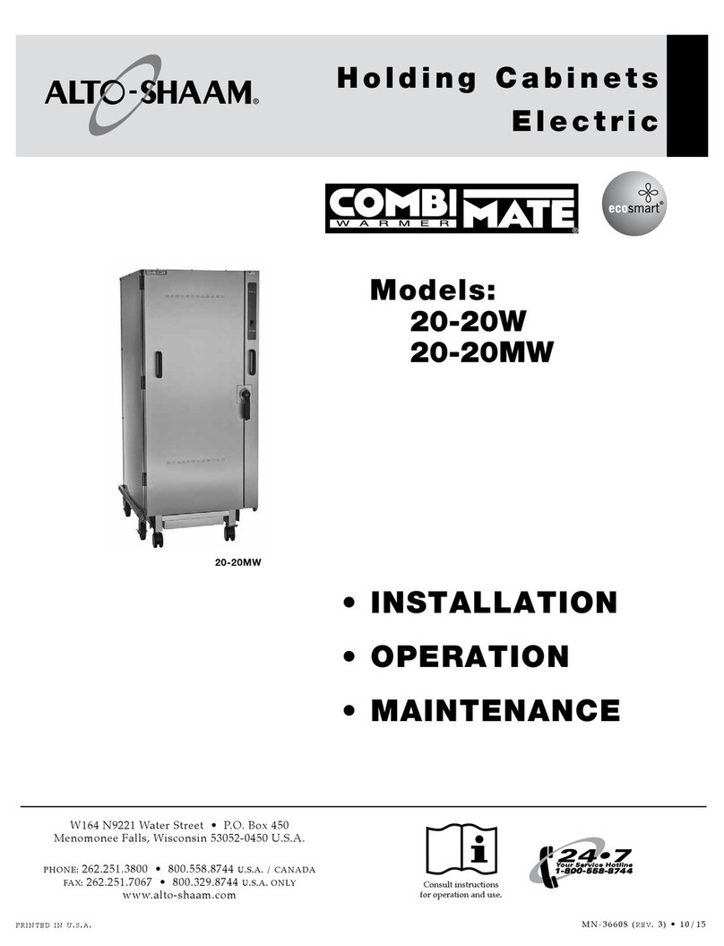 Alto-Shaam CombiMate 20-20W installation, operation & maintenence Alto-Shaam CombiMate 20-20W installation, operation & maintenence