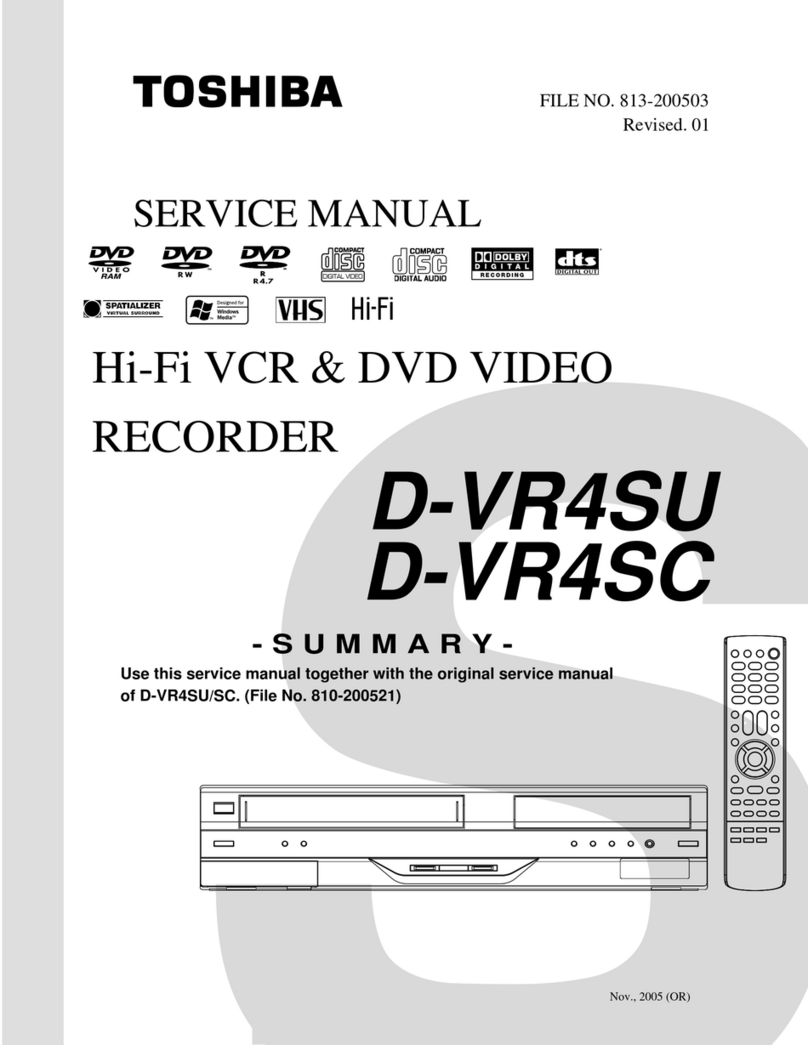 Toshiba D-VR4SU User manual