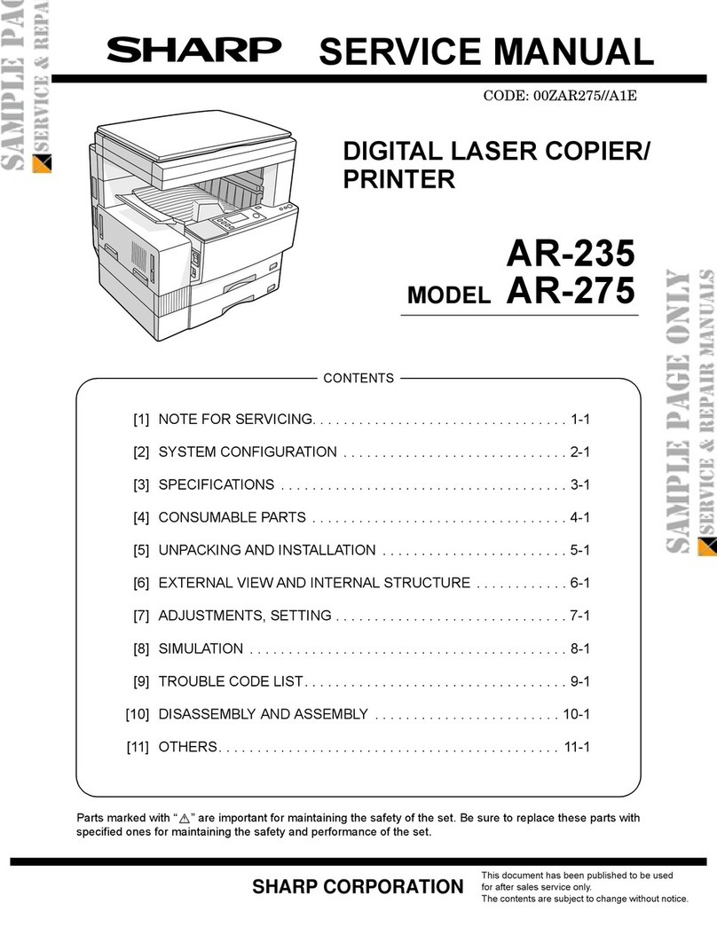 Sharp AR-235 User manual