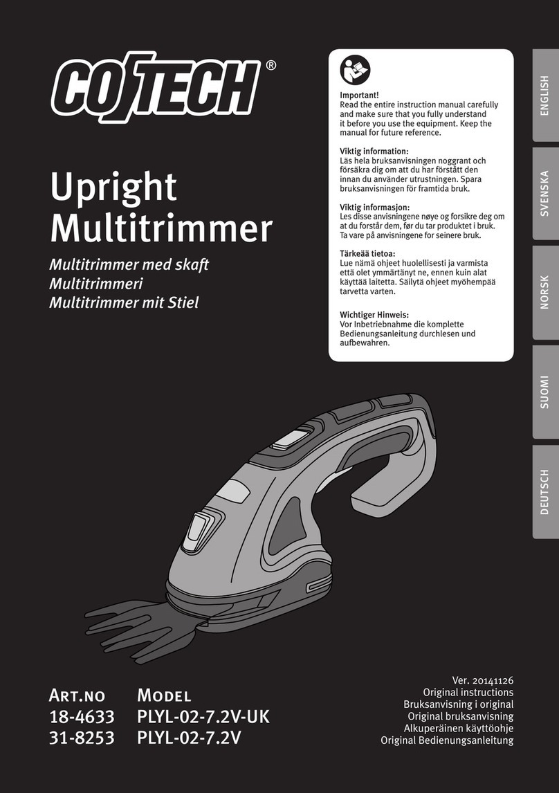 CO/Tech PLYL-02-7.2V owner's manual