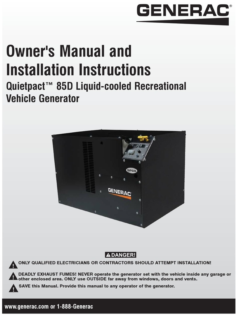 Generac Power Systems quietpact 85d User manual