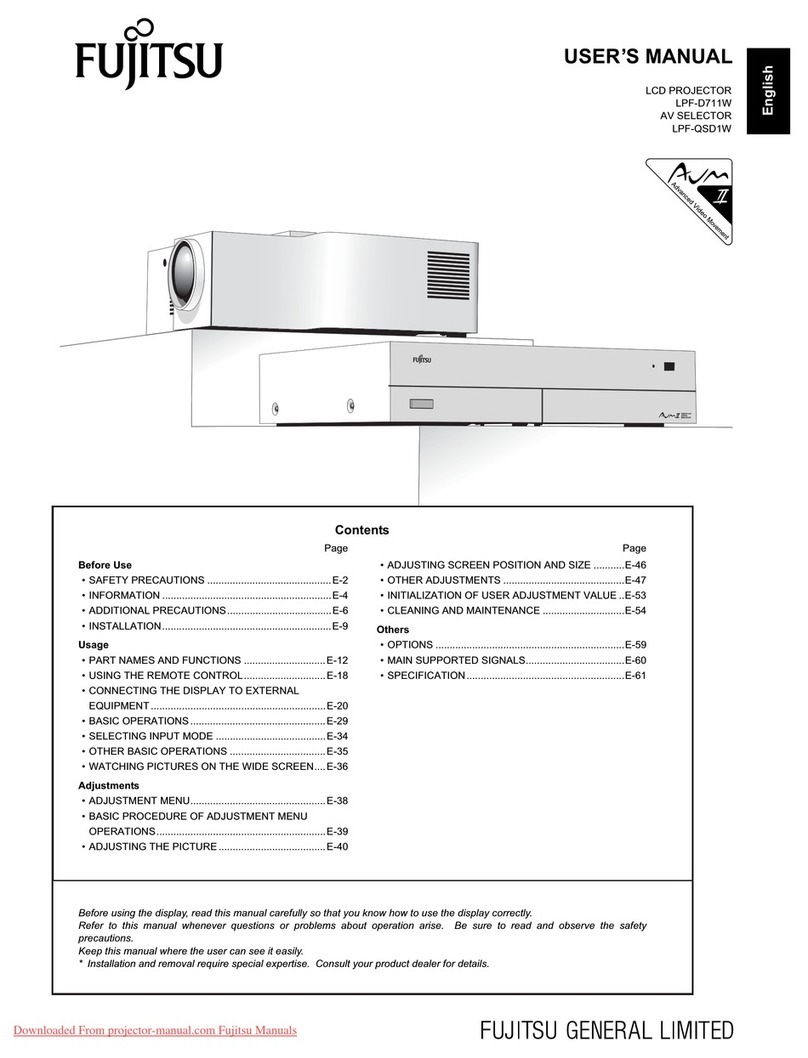 Fujitsu LPF-D711W User manual